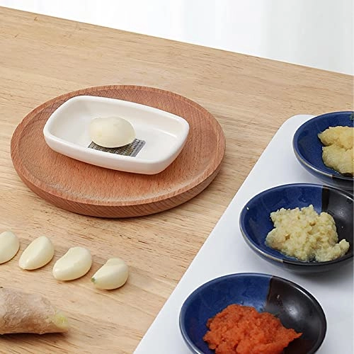 Mini Food Grinder - Portable Hand-Powered White