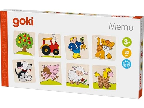 Memory Farm Game - 12 months and up 32 pieces