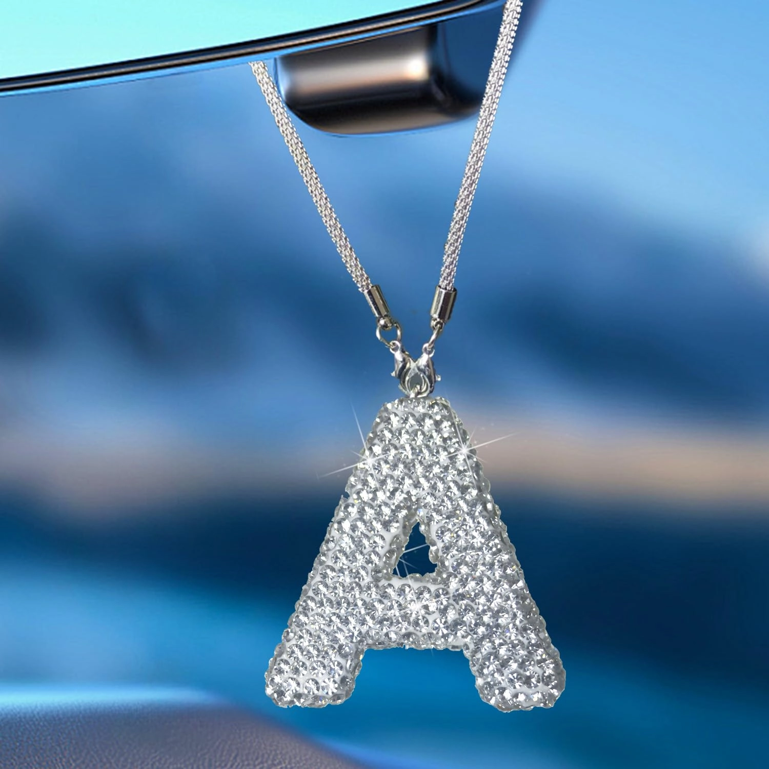 hitluste Bling Car Letter Charm