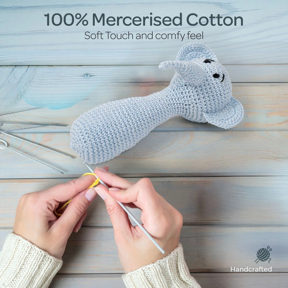 Crochet Ring Rattle Toy - Suitable for 0 month & above premium cotton yarn Tiger