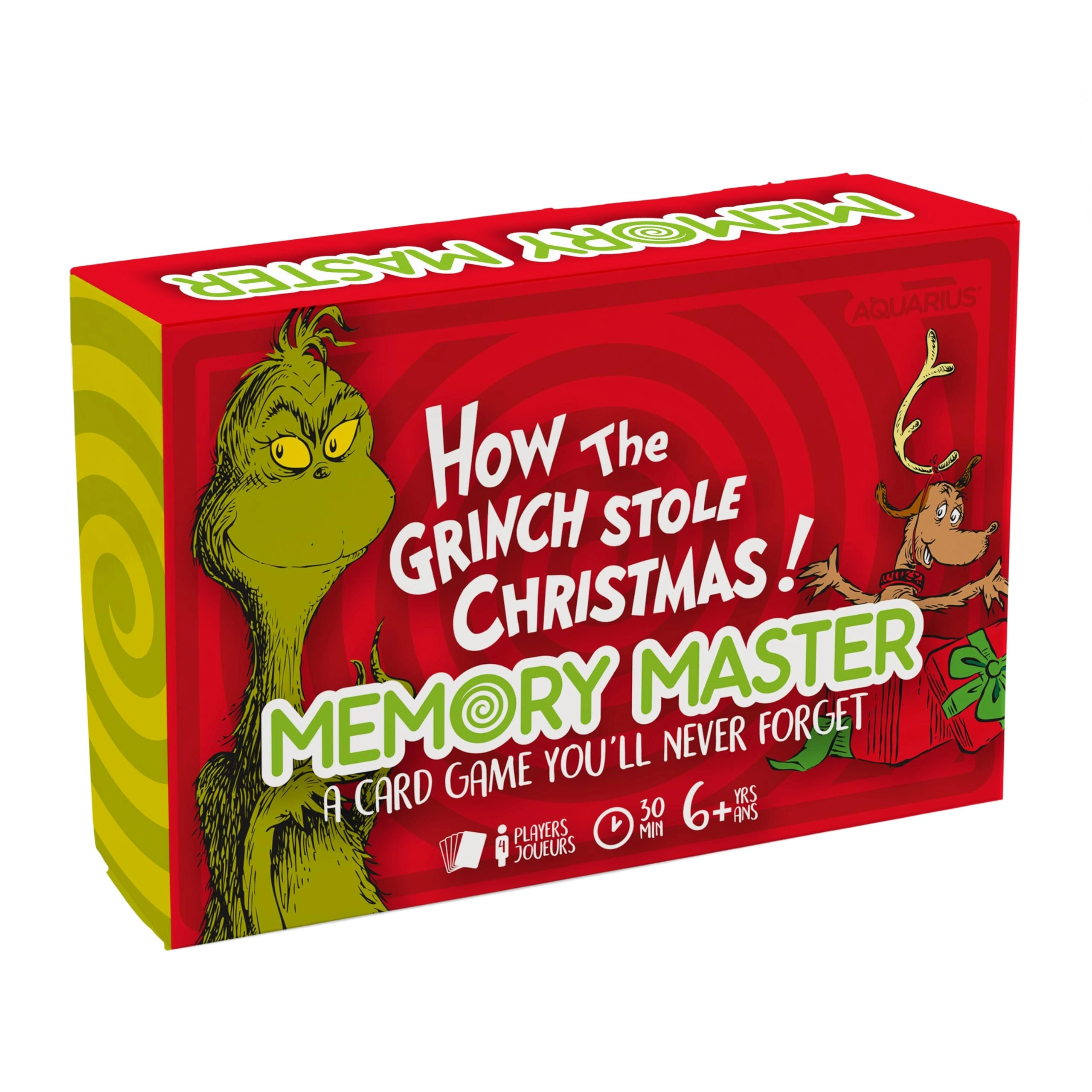 Aquarius Grinch Christmas Memory Master - Card Game