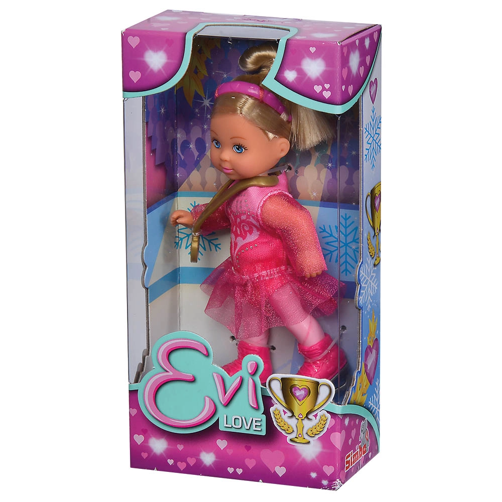Evi Love Skater Doll - 12 cm Pink Costume