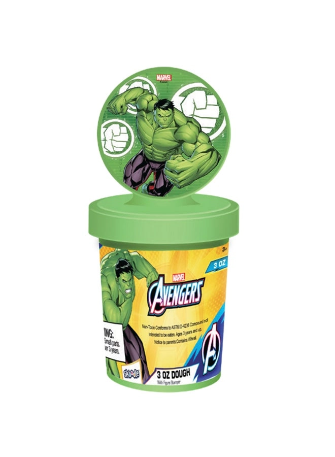 Marvel Hulk Dough - 3OZ Figure Stamper Green