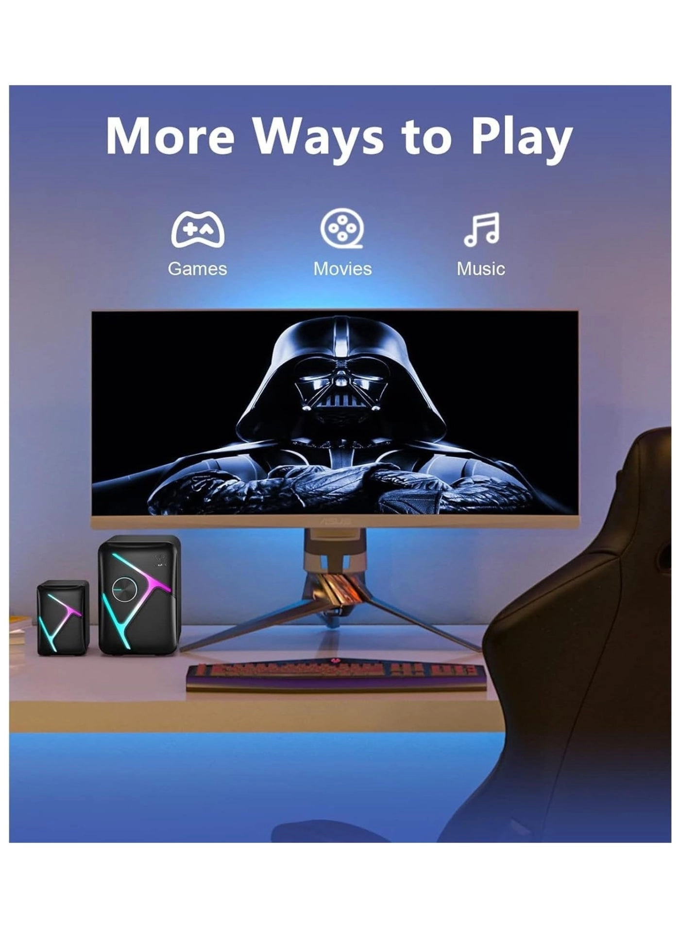 SK-610 - 2.1 RGB Backlight Stereo Sound