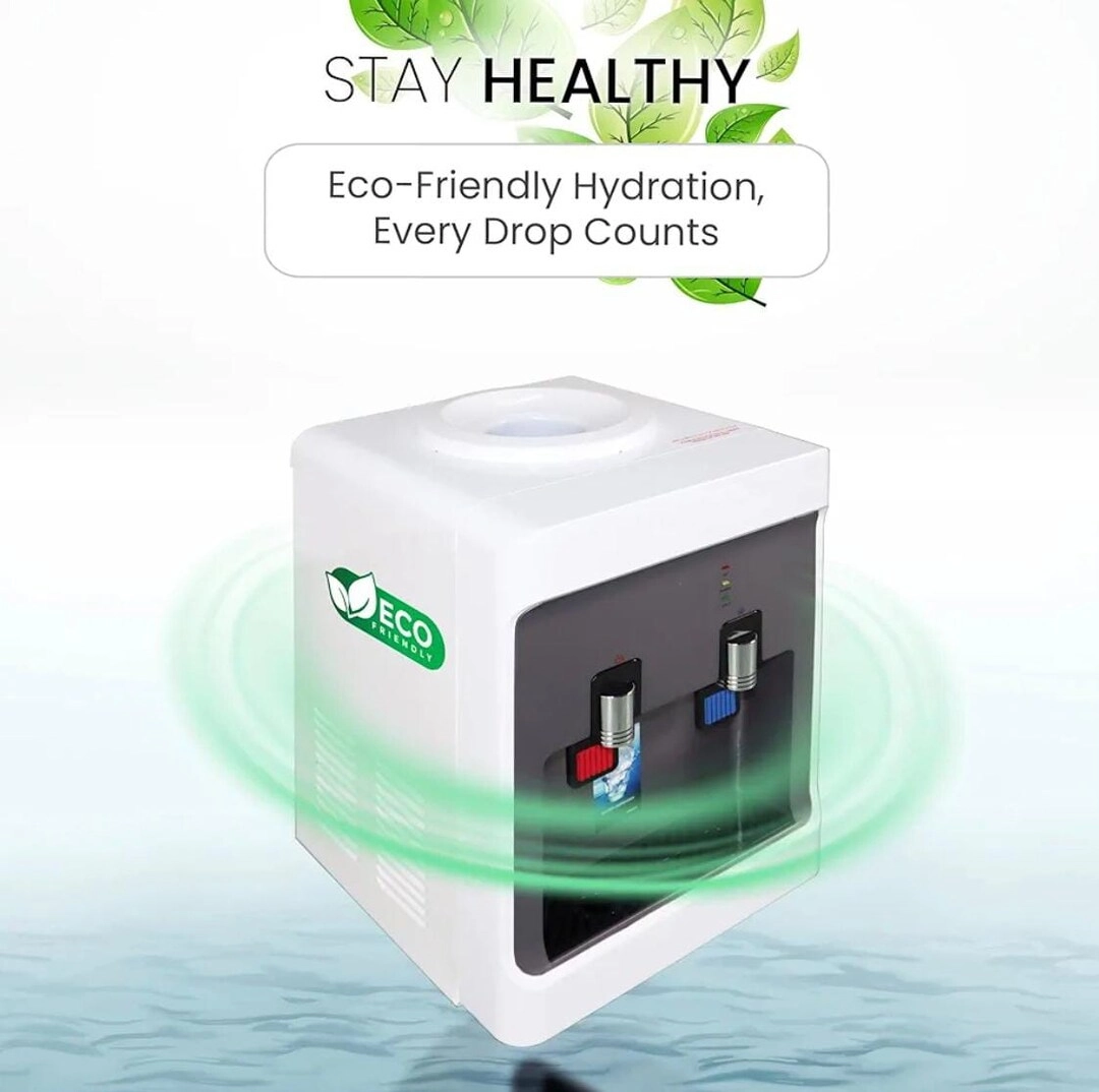 Table Top Water Dispenser - Hot & Cold Compressor Cooling Top Load