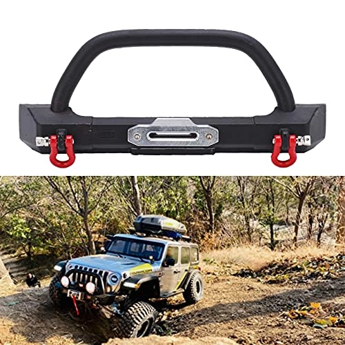 Metal Front Bumper - SCX10 90046 90047/TRX4 1/10 Black