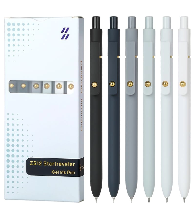 Gel Pens - 6pc 0.7mm