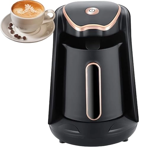 Turkish Coffee Maker - 1-4 Cups One-Touch Anti-Overflow