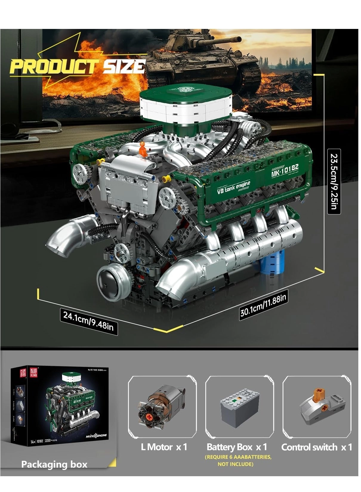 V8 Tank Engine - Vehicle 2250 pcs