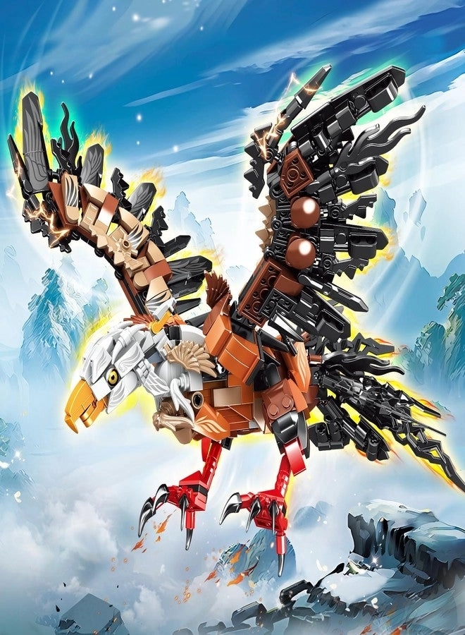 Eagle Mecha Robot - 2 in 1 STEM Compatible with Lego Ninja Mech