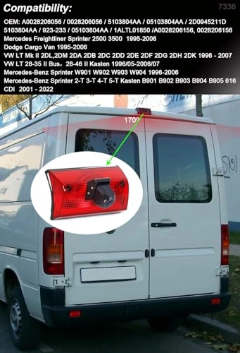 3rd Brake Light Reversing Camera - 1280*720 Pixels