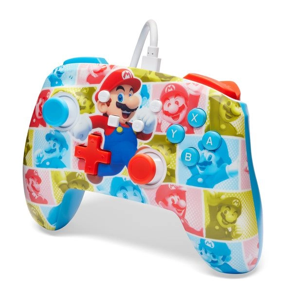 Nintendo Switch Enhanced Wired Controller Mario Hero Reel