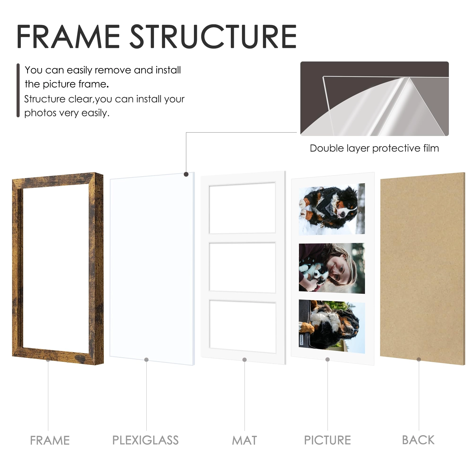 Collage Picture Frame - 8x14 3