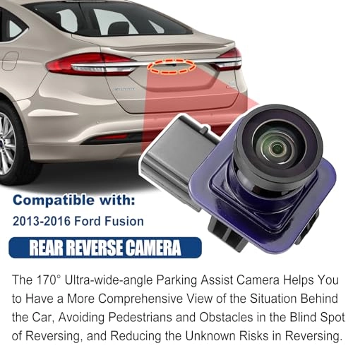 Rear View Backup Parking Camera - Compatible with 2013 2014 2015 2016 Ford Fusion