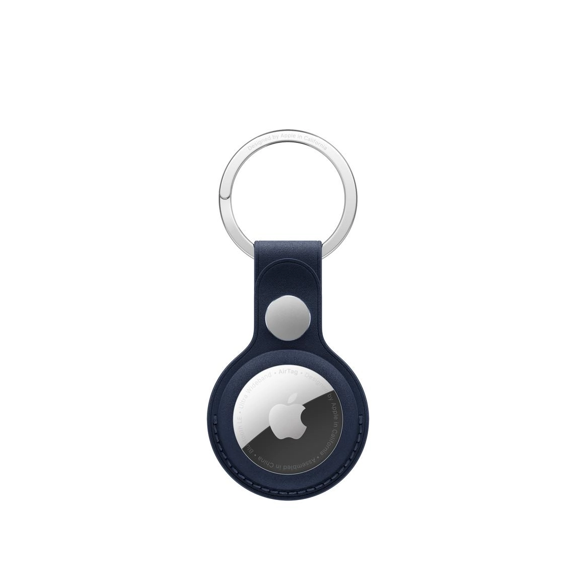 FineWoven Key Ring - Deep Blue