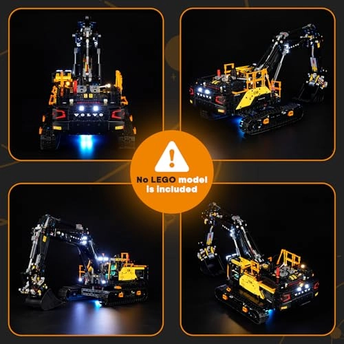 Light Set for LEGO 42215 Volvo EC500 Hybrid Excavator - Plastic 1
