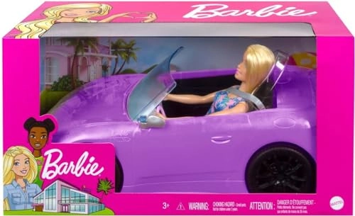 Convertible Car + Brunette Doll