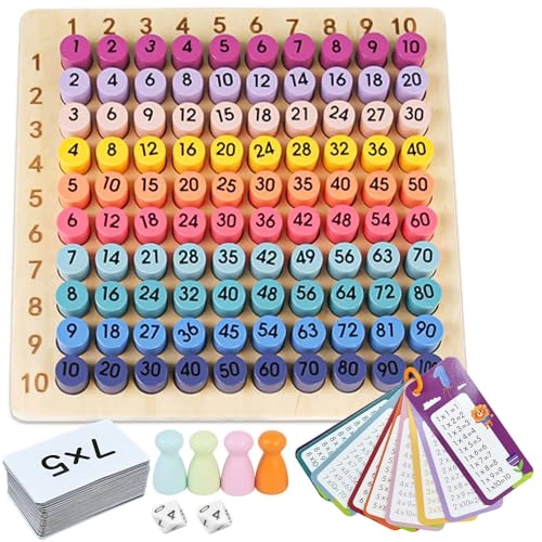 Multiplication Board Game - Wooden Montessori