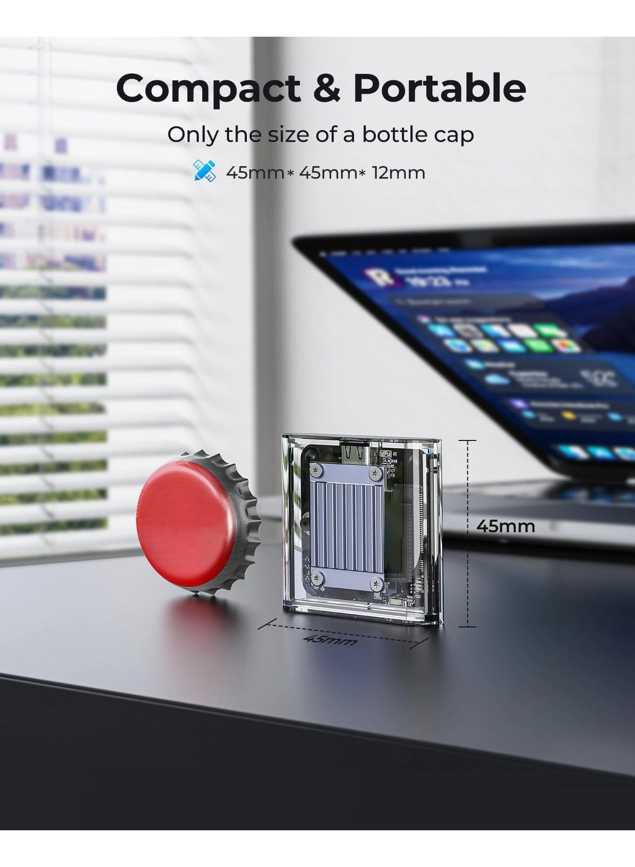 M.2 2230 NVMe SSD Enclosure - USB 3.2 Gen2