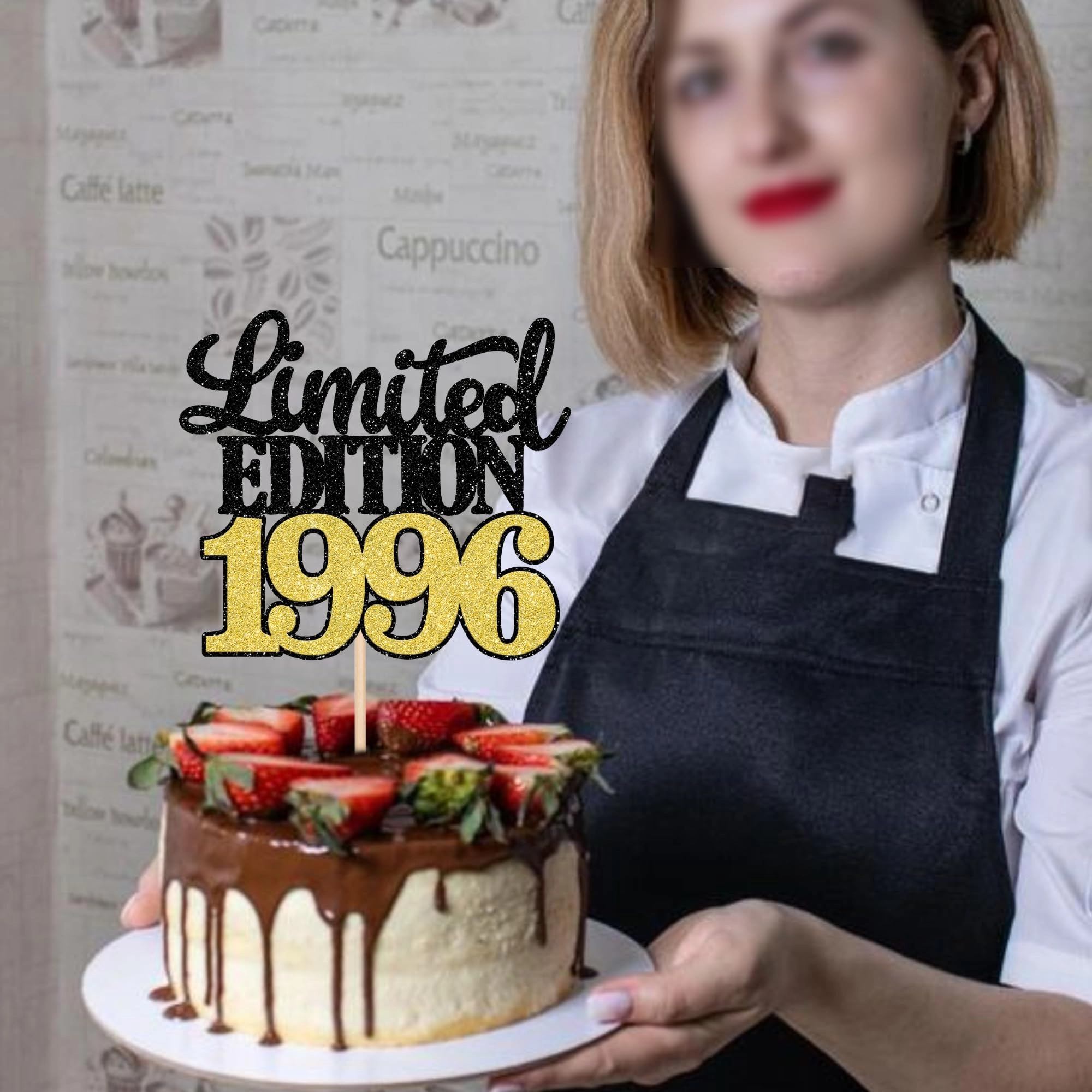 Limited Edition 1996 Cake Topper - 1 Pack Anniversary Birthday
