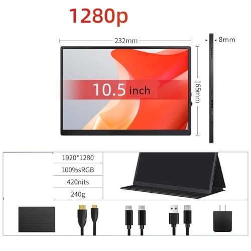Portable Monitor - Hhmmei2024-23 10 inches 1920*1280