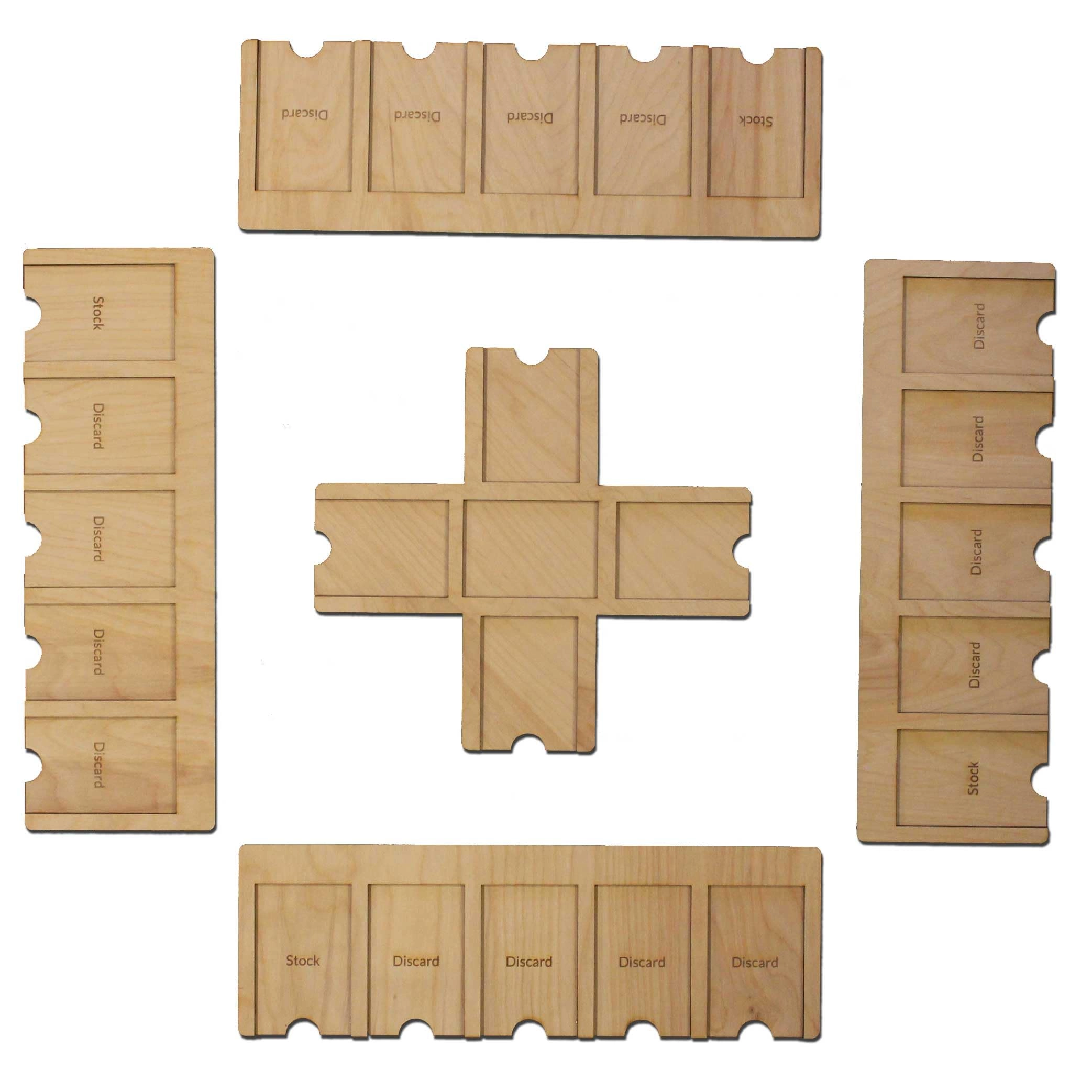 GUYTRENDz Player Tray - 4 Player Trays Personalized + Center Console