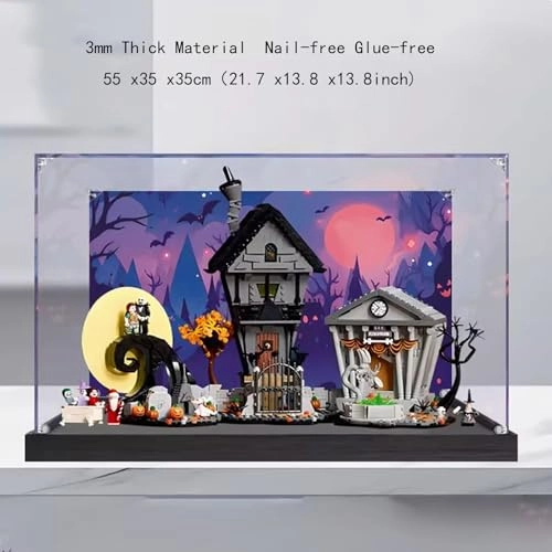 Acrylic Display Case - The Nightmare Before Christmas Lego