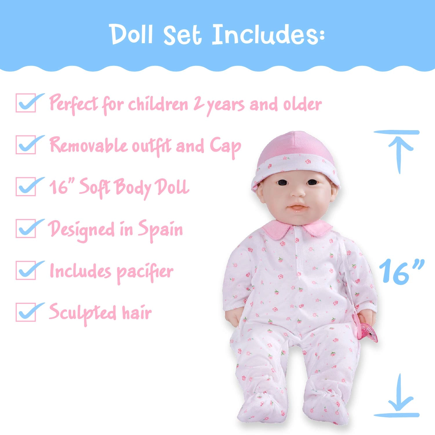 La Baby - 16-inch Vinyl Soft Body Ages 12+