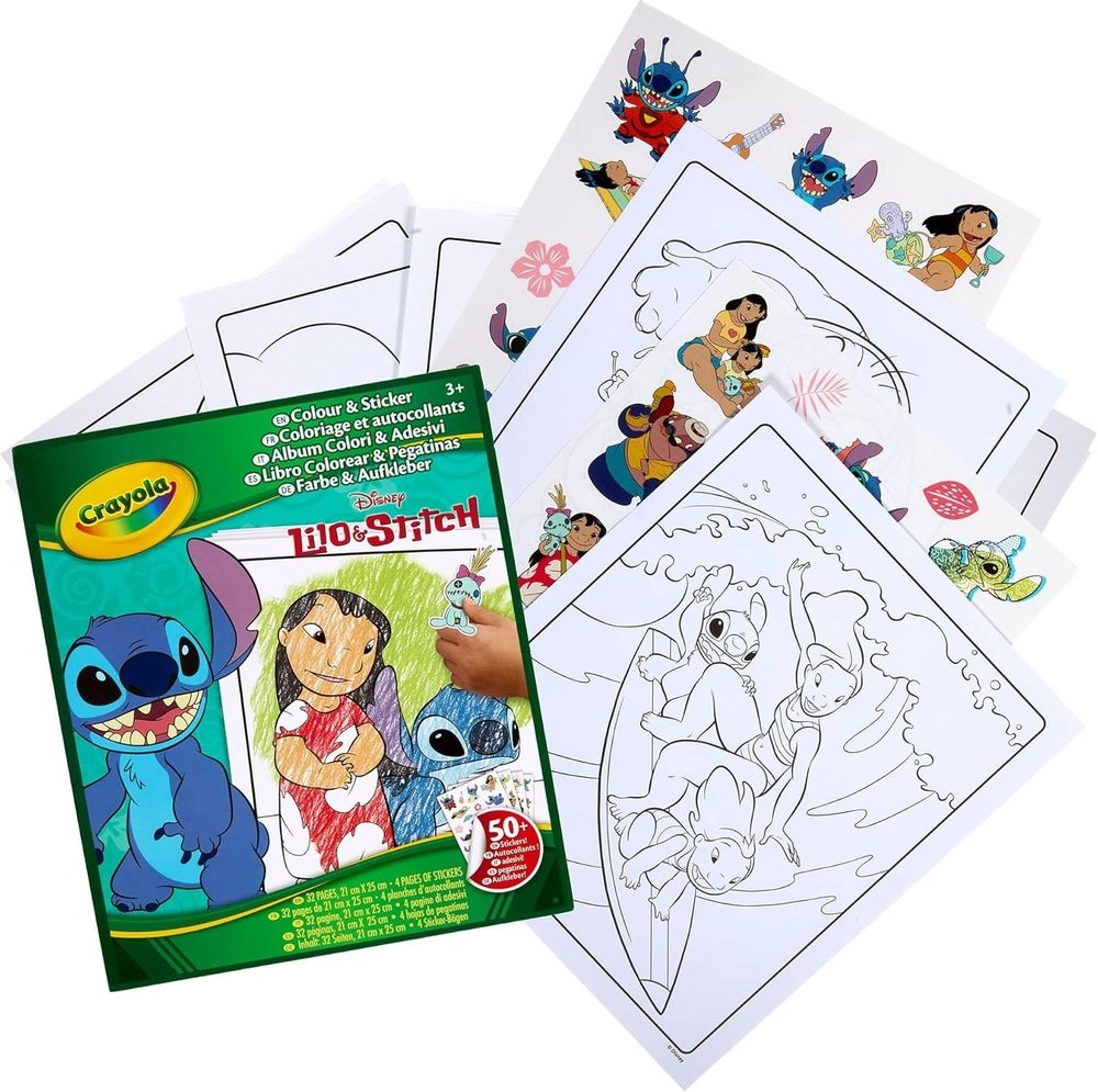 Lilo & Stitch Activity Sticker Book 32 pages 4 pcs