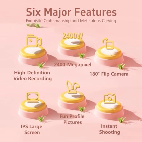 Kids Thermal Print Camera - 2.4 Inches 200dpi