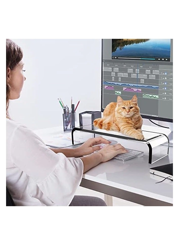 Monitor Stand - Acrylic Clear