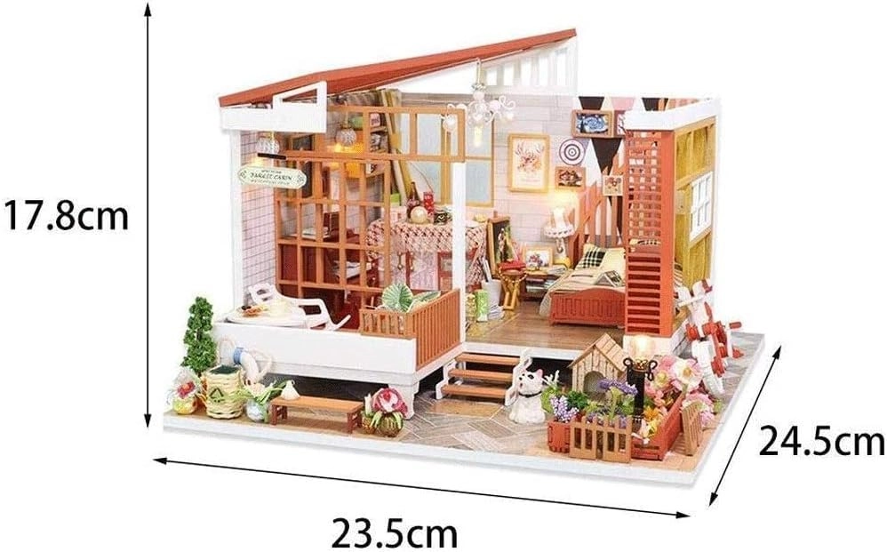 Miniature Dollhouse Kit - DIY LED lights