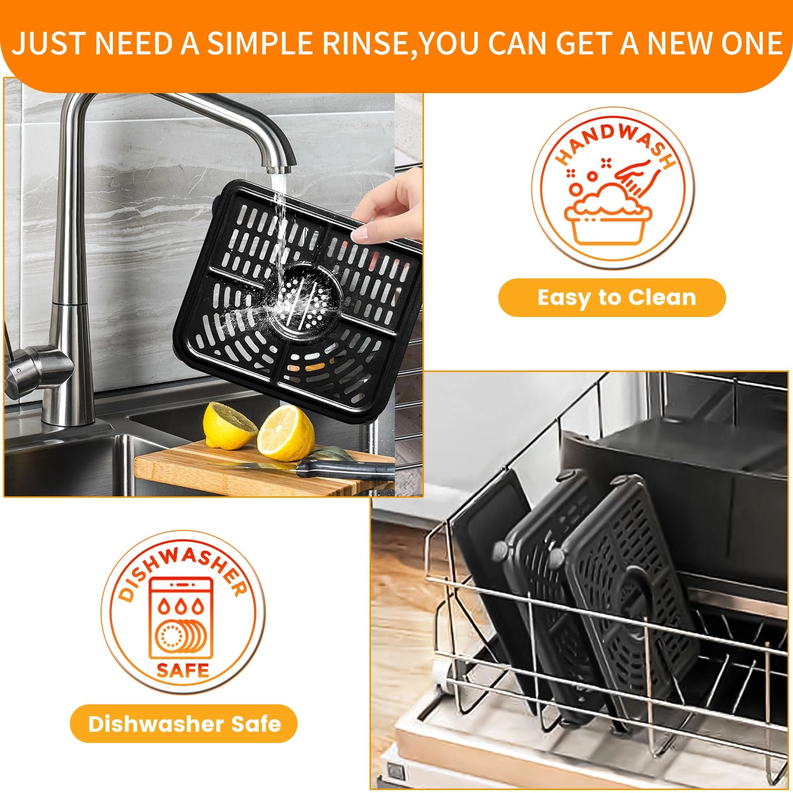 Air fryer grill rack - Stainless steel 2 piece(s) + Magic cleaning cloth - 1 piece(s)