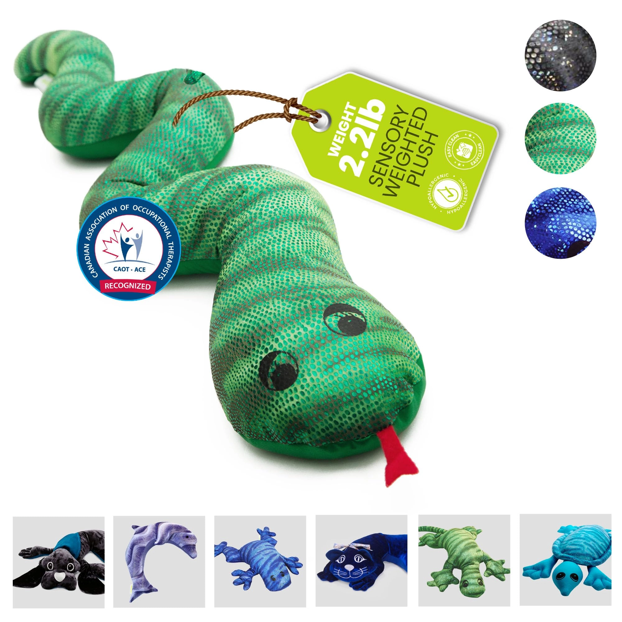 Manimo Weighted Snake Plush
