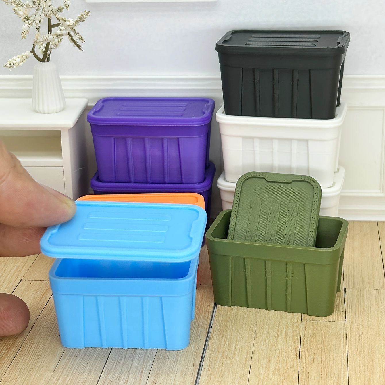 Generic Miniature Dollhouse Storage Barrel - plastic