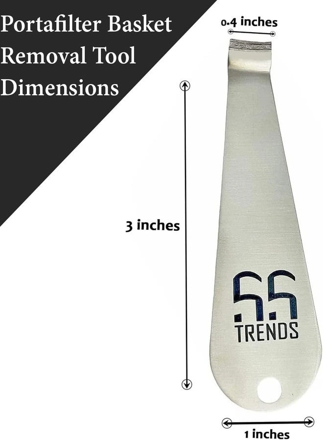 Portafilter Basket Remover Tool - Stainless Steel Espresso Cleaning Accessories