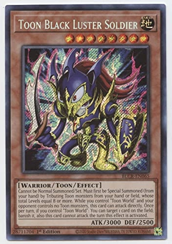 Toon Black Luster Soldier - BLCR-EN065 Secret Rare 1st Edition
