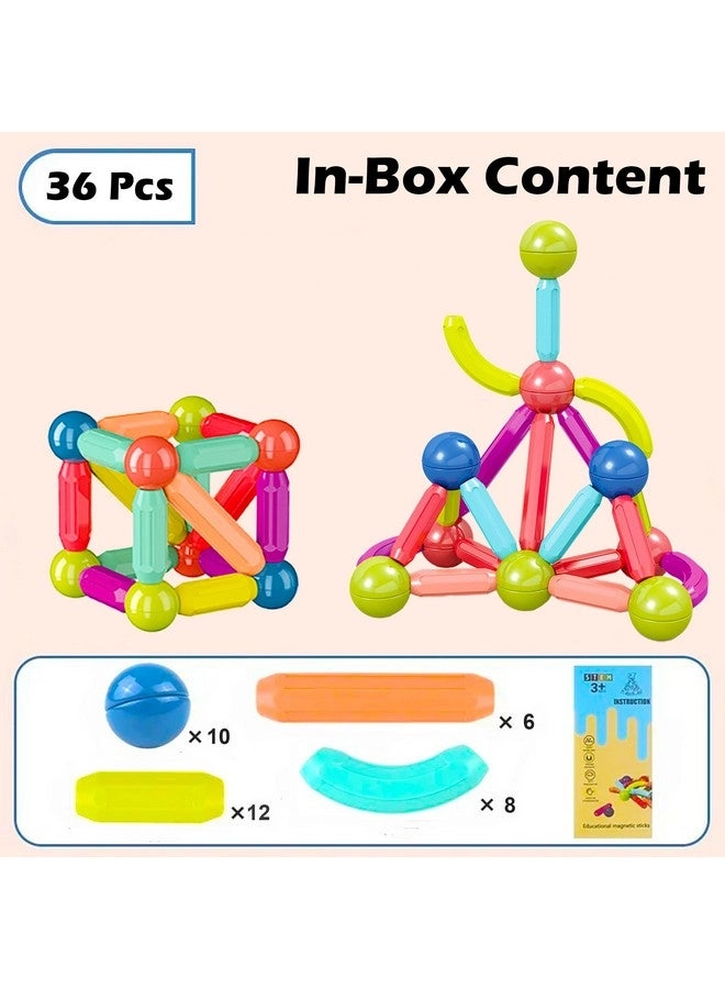 Magnetic Stick Building Blocks - Construction 36 pcs
