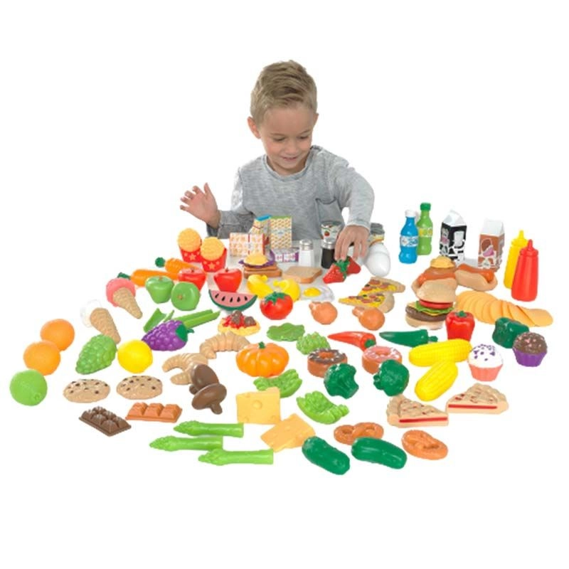 Deluxe Tasty Treats Pretend Play Food - 115 pieces (DBT-63330)