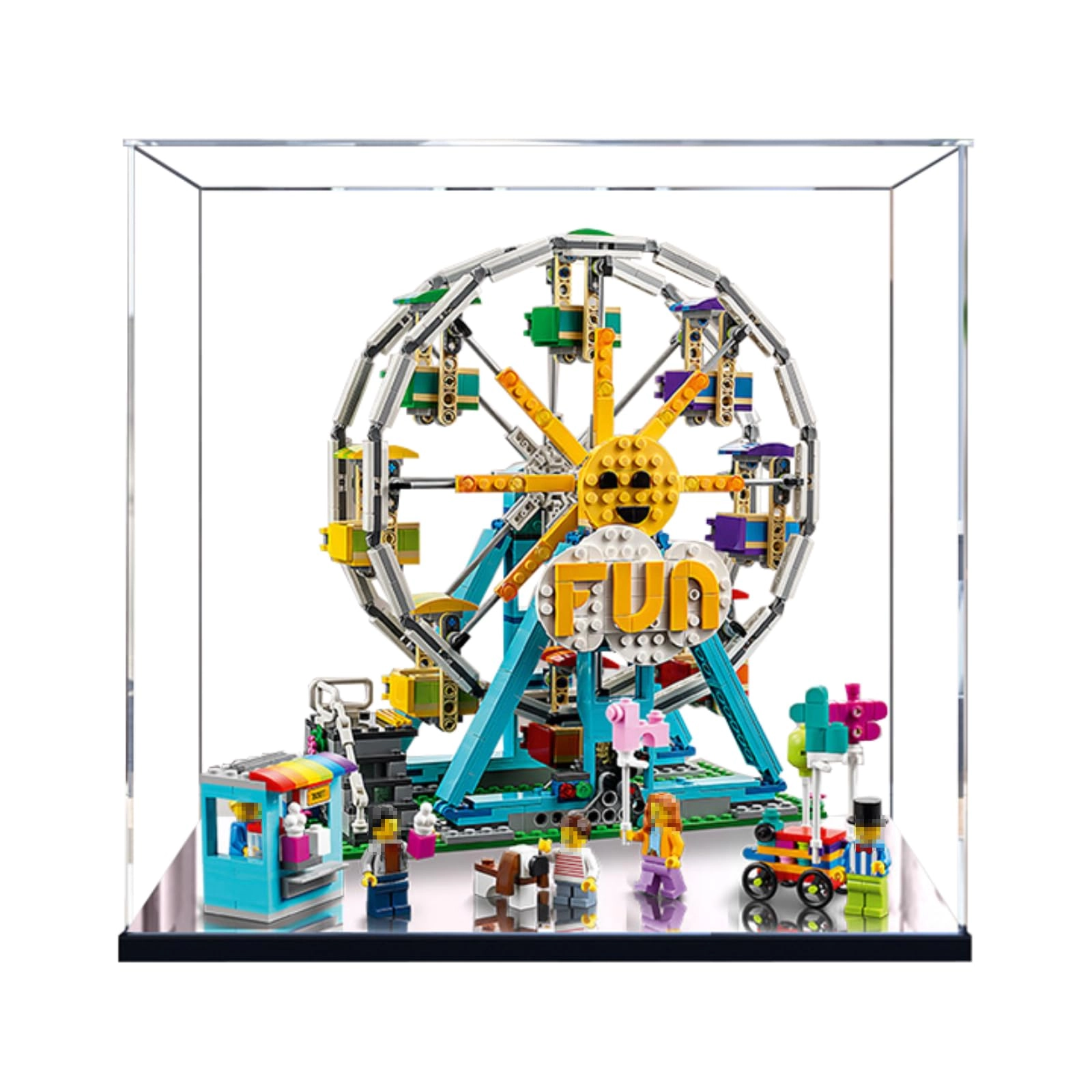 SUNHON Figures Display Box for LEGO Ferriis Wheel 31119 - acrylic