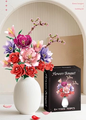 Flowers Bouquet Building Set - 1250pcs