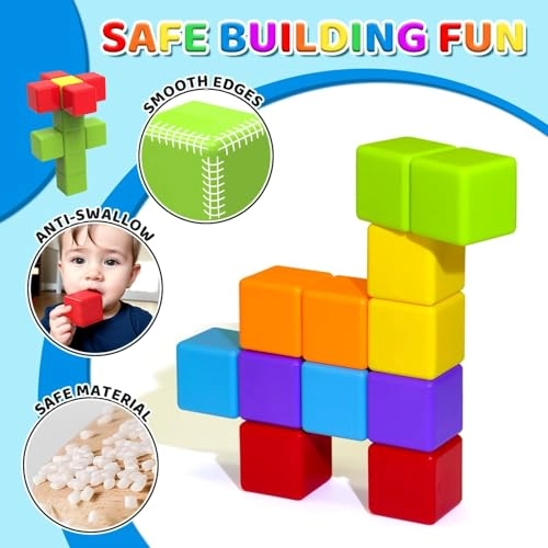Magnetic Building Blocks - Geometric Shapes 12pcs Construction
