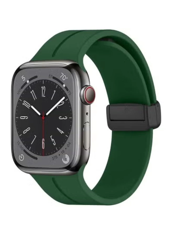 Silicone Sport Watch Band for Apple Watch (45mm/49mm, Series 7/8/9 & Ultra) - green