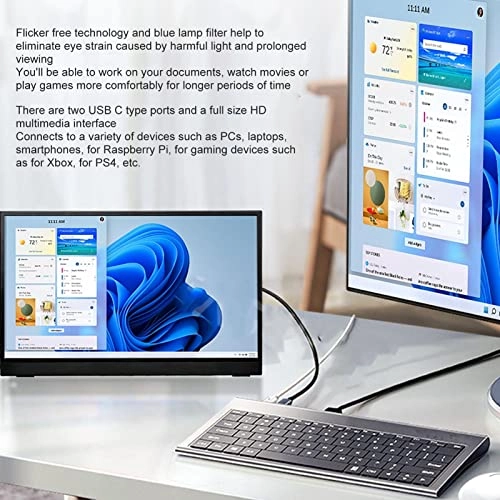 Portable Monitor - 1080P FHD 17.3 Inch