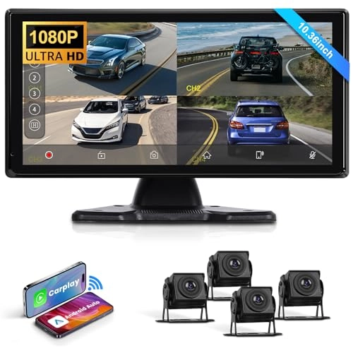 Reversing Camera - 1080P Night vision + Monitor - Wireless Carplay