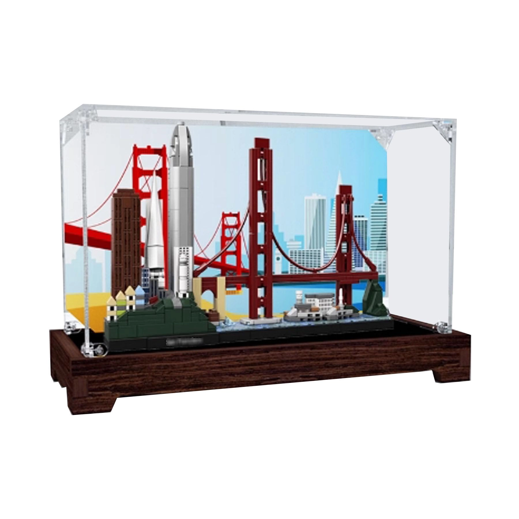 FEIRUBO Acrylic Display Box (21043) - Dark Walnutbase
