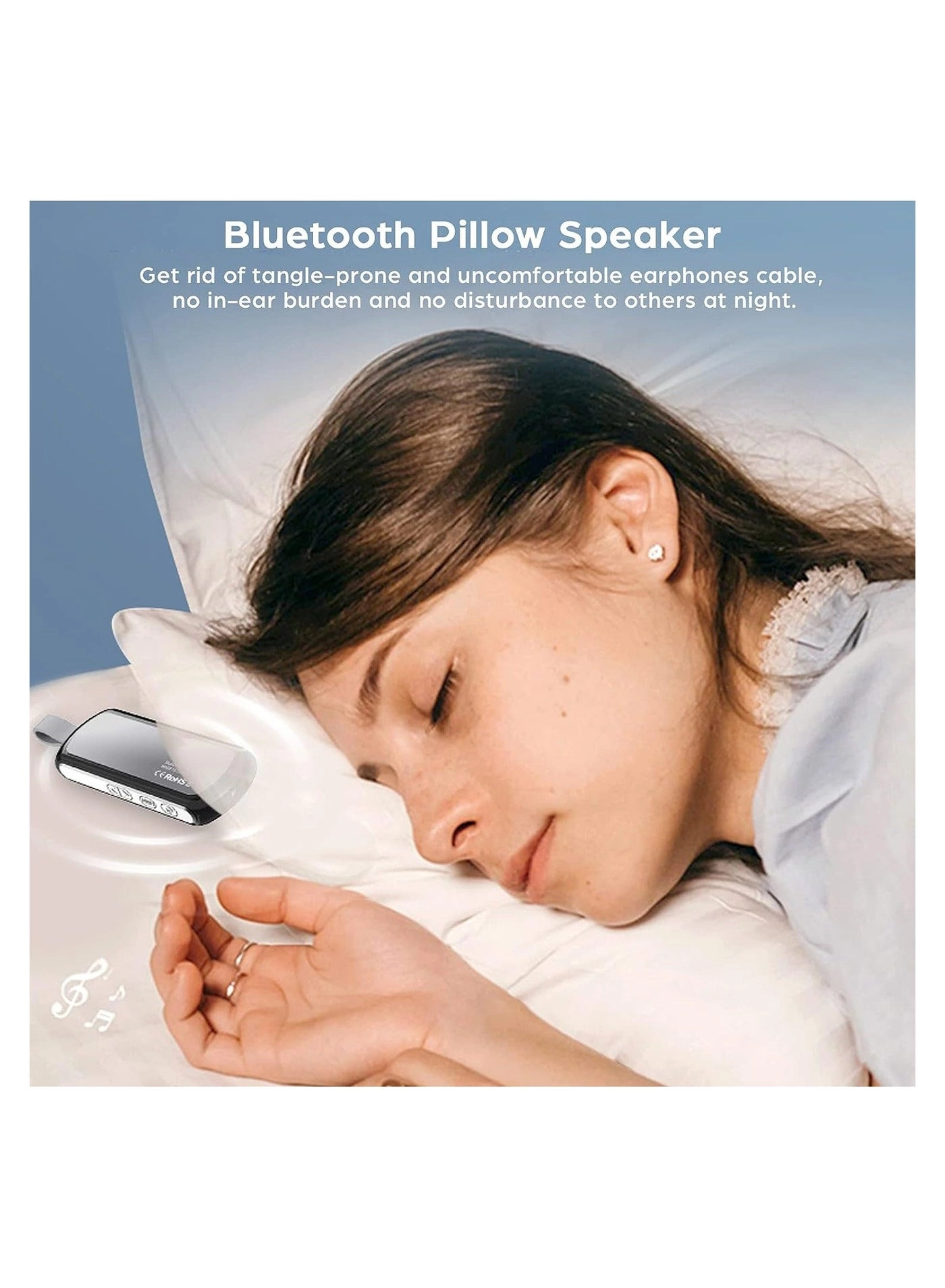 Pillow Speaker Bone Conduction Stereo Wireless Headphone