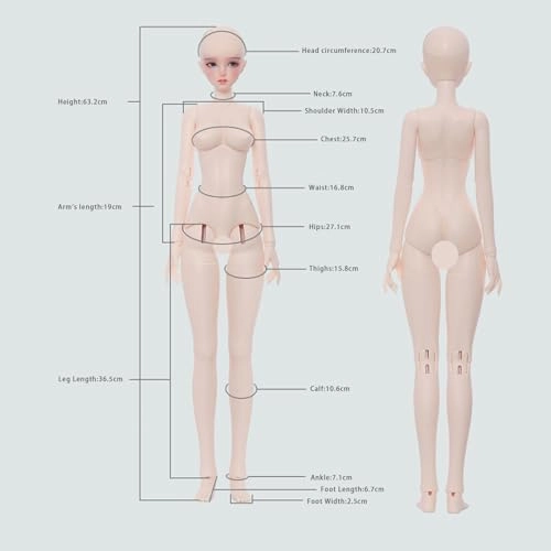 BJD Doll - 1/3 Polyvinyl Chloride Camille-blue Ages 15+