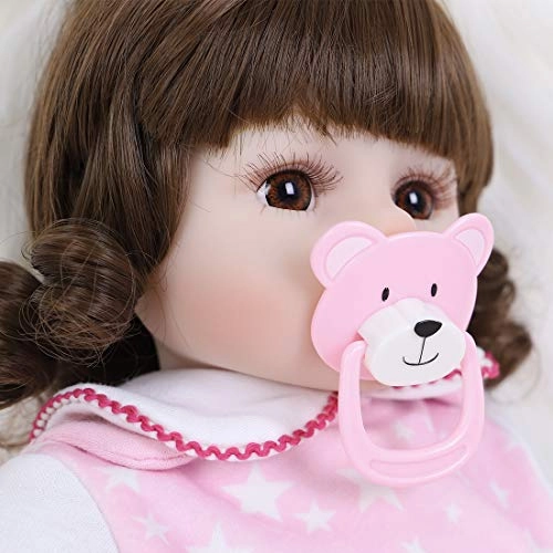 Reborn Baby Doll - 16 inch Vinyl Silicone girl Ages 3+ Gift Set
