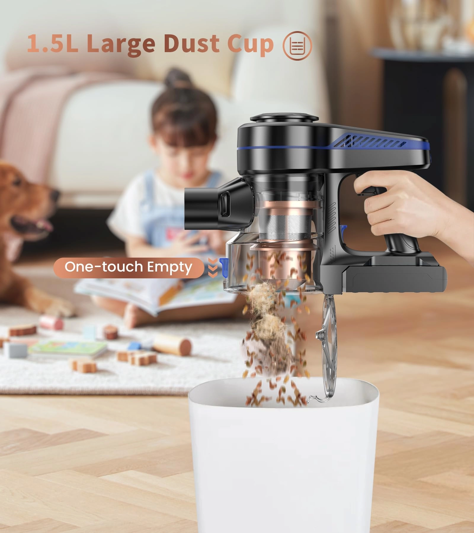 Cordless Vacuum Cleaner - 45min Stick